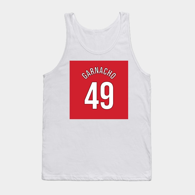 Garnacho 49 Home Kit - 22/23 Season Tank Top by GotchaFace